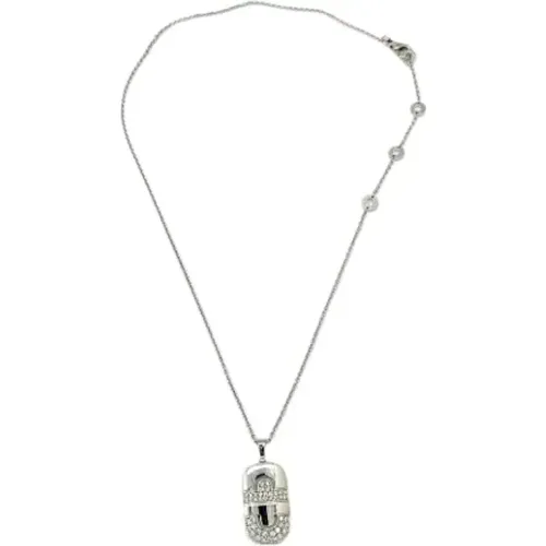 Pre-owned Jewellery, female, , Size: ONE SIZE Pre-owned White Gold necklaces - Bvlgari Vintage - Modalova