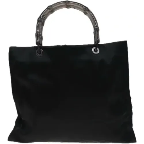 Pre-owned Tote Bags, female, , Size: ONE SIZE Pre-owned Satin handbags - Gucci Vintage - Modalova