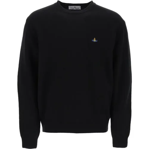 Sweater mit mehrfarbigem Orb-Logo , Herren, Größe: S - Vivienne Westwood - Modalova