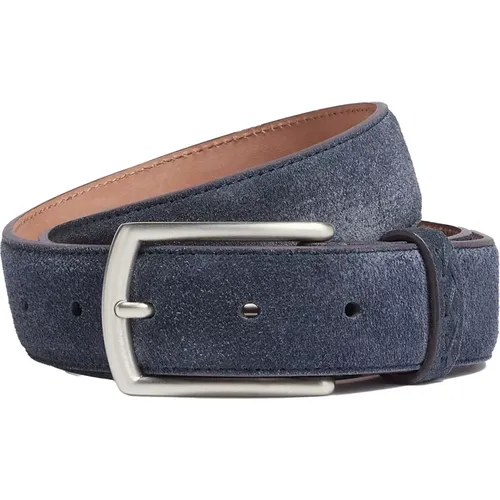 Belts, male, , Size: ONE SIZE Stylish Leather Belt for Men - Ermenegildo Zegna - Modalova