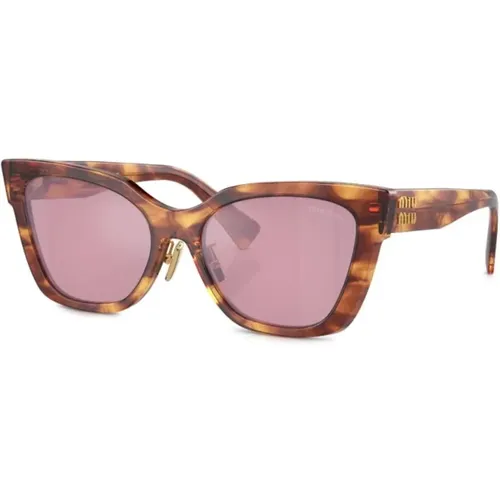 MU 02Zs 11Q50D Sunglasses , female, Sizes: 56 MM - Miu Miu - Modalova