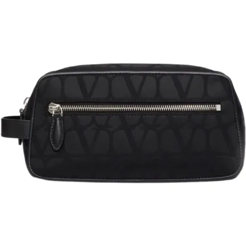 Nylon Iconographe Toiletry Bag , male, Sizes: ONE SIZE - Valentino Garavani - Modalova