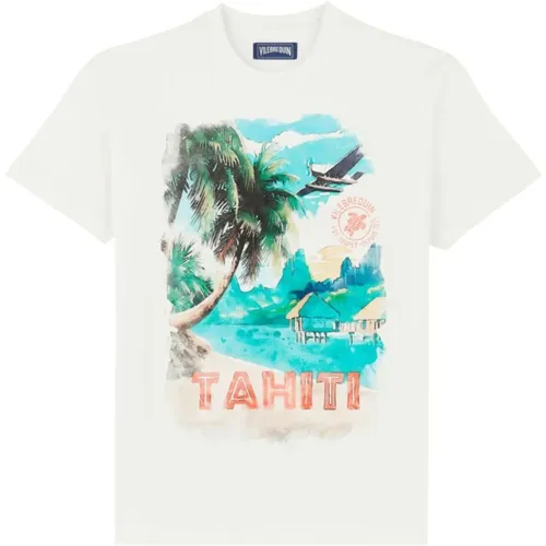 Tahiti T-Shirt made of cotton for men , male, Sizes: M, L, XL - Vilebrequin - Modalova