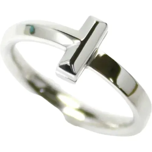 Pre-owned Jewellery, female, , Size: ONE SIZE Pre-owned White Gold rings - Tiffany & Co. Pre-owned - Modalova