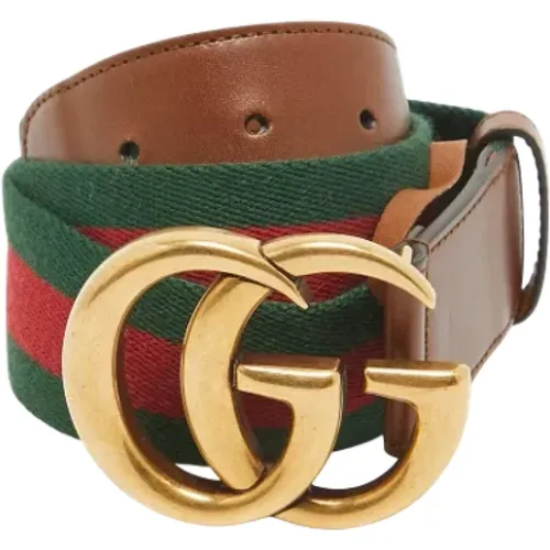 Pre-owned Canvas belts , male, Sizes: ONE SIZE - Gucci Vintage - Modalova