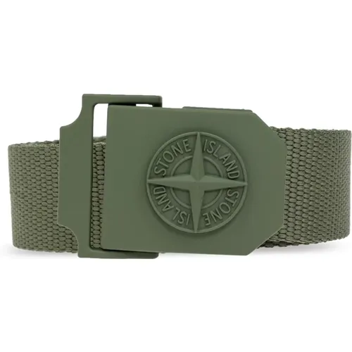 Belts, male, , Size: 90 CM Logo Belt - Stone Island - Modalova