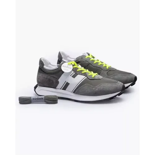 H601 Running Leder Sneakers - Multicolor, Größe 10 , Herren, Größe: 43 EU - Hogan - Modalova