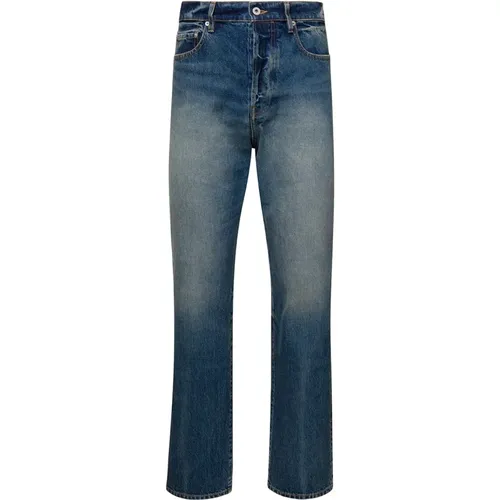 Gerade Jeans Upgrade, Blau und Grün , Herren, Größe: W33 - Kenzo - Modalova