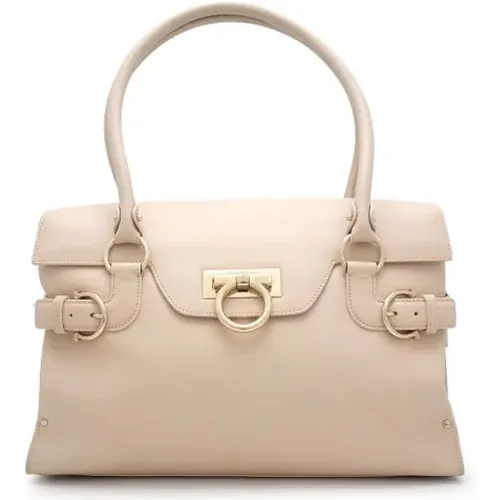 Pre-owned Leather shoulder-bags , female, Sizes: ONE SIZE - Salvatore Ferragamo Pre-owned - Modalova