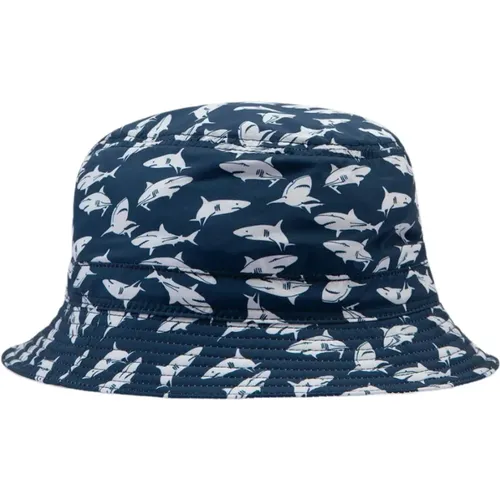 Haifischdruck Hut,Weißer Hai-Print Hut - PAUL & SHARK - Modalova