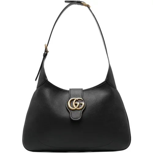 Schwarze Aphrodite Tasche mit Double G Logo - Gucci - Modalova