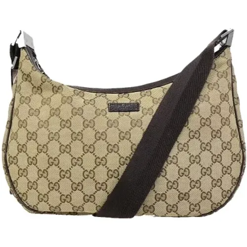 Pre-owned Cross Body Bags, female, , Size: ONE SIZE Pre-owned Canvas shoulder-bags - Gucci Vintage - Modalova