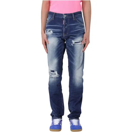 Slim-fit Jeans,Stretch Slim-Fit Denim Jeans - Dsquared2 - Modalova