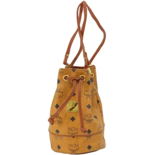 Pre-owned Bucket Bags, female, , Size: ONE SIZE Pre-owned Fabric shoulder-bags - MCM Pre-owned - Modalova