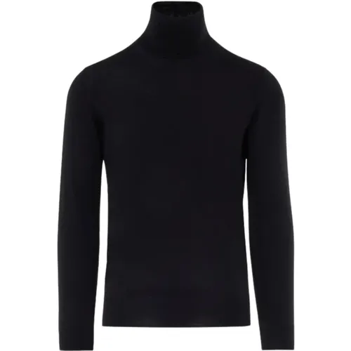 Turtlenecks, male, , Size: L Merino Wool Turtleneck Sweater - Paolo Pecora - Modalova