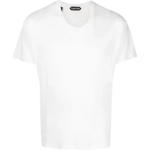Weiße T-Shirts Polos für Männer , Herren, Größe: M - Tom Ford - Modalova