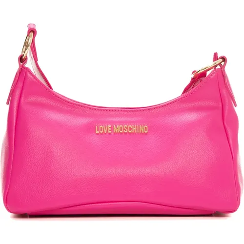 Adjustable Shoulder Strap Bag with Zip Fastening , female, Sizes: ONE SIZE - Love Moschino - Modalova