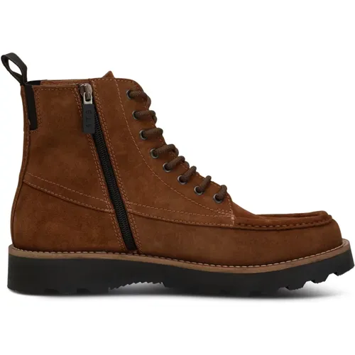 Water-Resistant Suede Lace Boot - Chestnut , male, Sizes: 7 UK, 10 UK - Shoe the Bear - Modalova