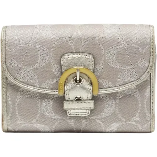 Pre-owned Canvas wallets , female, Sizes: ONE SIZE - Coach Pre-owned - Modalova