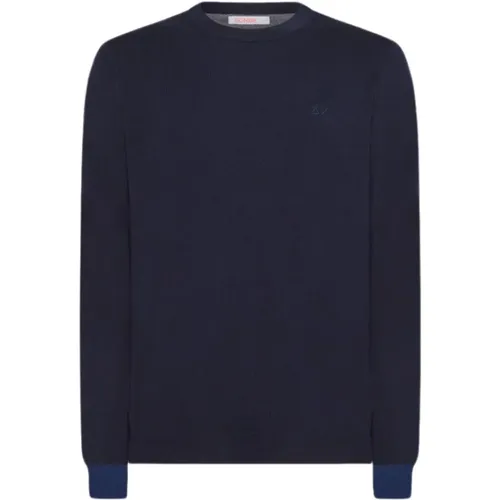 Contrast Elbow Sweater , male, Sizes: XL - Sun68 - Modalova