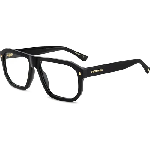 Glasses, male, , Size: 57 MM Fashion Eyeglasses Frame - Dsquared2 - Modalova