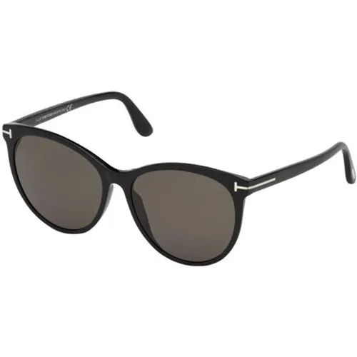 Schicke schwarze Katzenaugen-Sonnenbrille - Tom Ford - Modalova