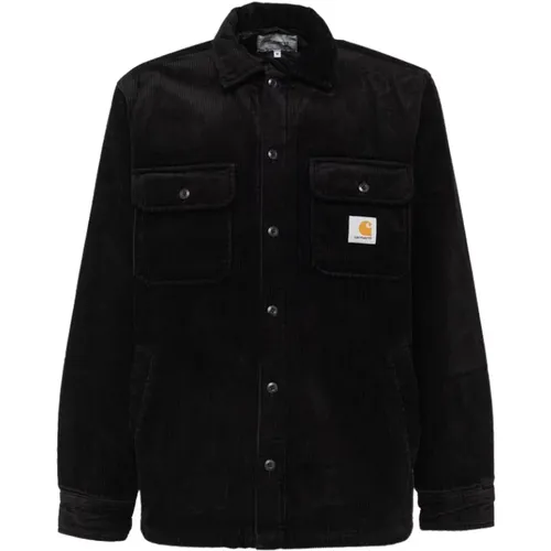 Baumwoll-Rippstruktur Jacke , Herren, Größe: 2XL - Carhartt WIP - Modalova