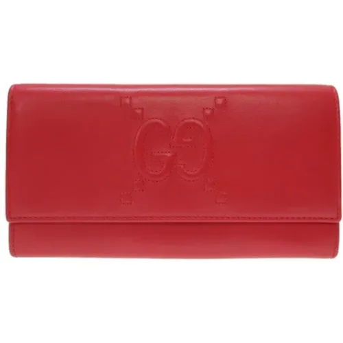 Pre-owned Wallets, female, , Size: ONE SIZE Pre-owned Leather wallets - Gucci Vintage - Modalova