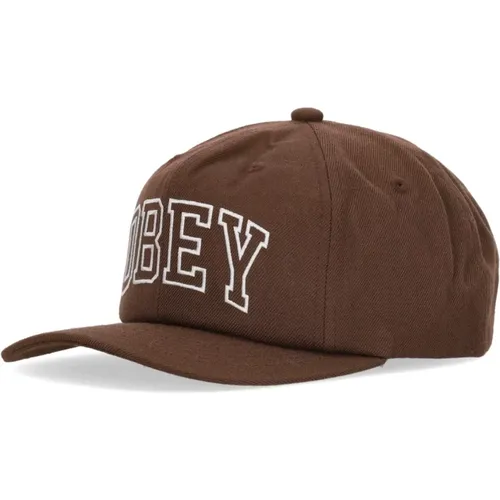 Caps, male, , Size: ONE SIZE Classic Snapback Curved Visor Cap - Obey - Modalova