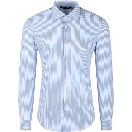 Formal Shirts, male, , Size: S Slim Fit Striped Shirt with French Collar - Brian Dales - Modalova