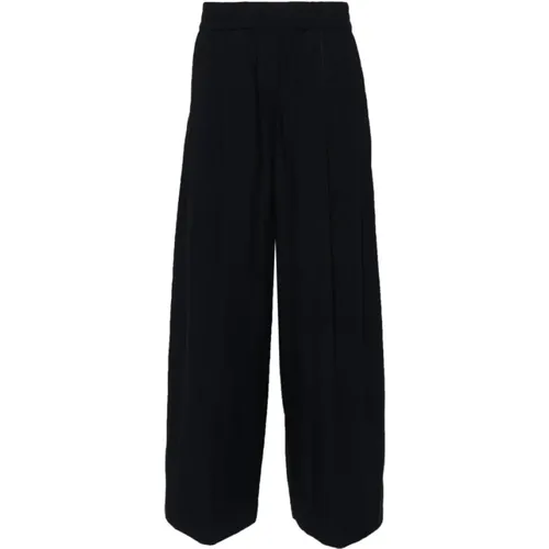 Poplin wide trousers , female, Sizes: 2XS, M, S, XS - BRUNELLO CUCINELLI - Modalova