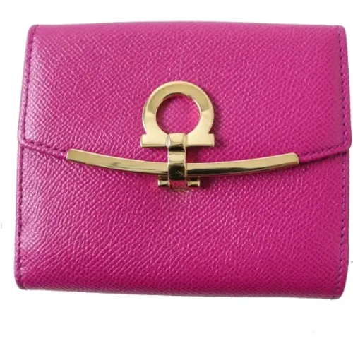 Pre-owned Wallets, female, , Size: ONE SIZE Pre-owned Leather wallets - Salvatore Ferragamo Pre-owned - Modalova