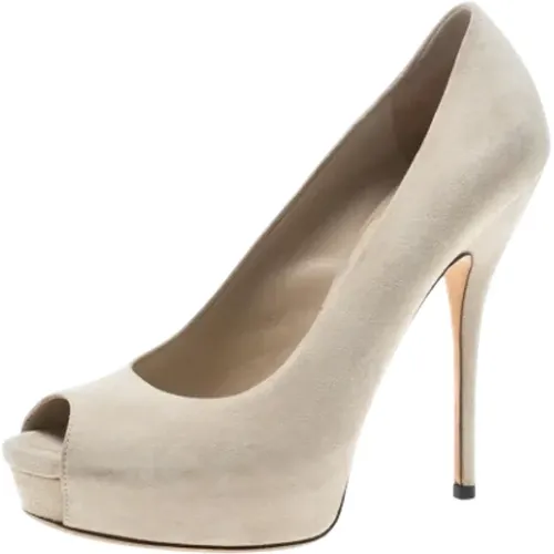 Pre-owned Wildleder heels , Damen, Größe: 37 EU - Gucci Vintage - Modalova