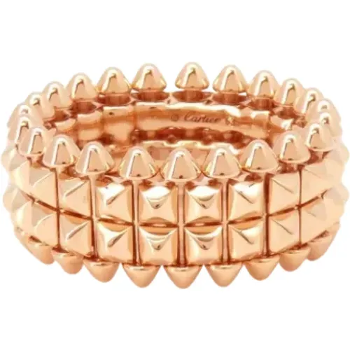 Pre-owned Jewellery, female, , Size: ONE SIZE Pre-owned Rose Gold rings - Cartier Vintage - Modalova