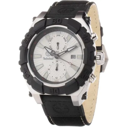 Watches, male, , Size: ONE SIZE Leather Watch Quartz Analog - Timberland - Modalova
