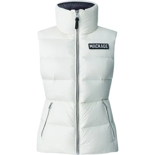 Beige Vest , female, Sizes: L - Mackage - Modalova