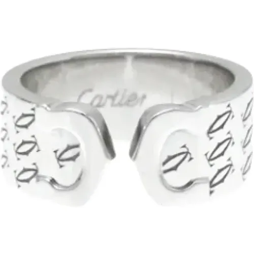 Pre-owned Jewellery, female, , Size: ONE SIZE Pre-owned Platinum rings - Cartier Vintage - Modalova