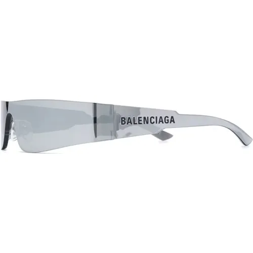 Sunglasses, unisex, , Size: ONE SIZE Silver Sunglasses with Accessories - Balenciaga - Modalova