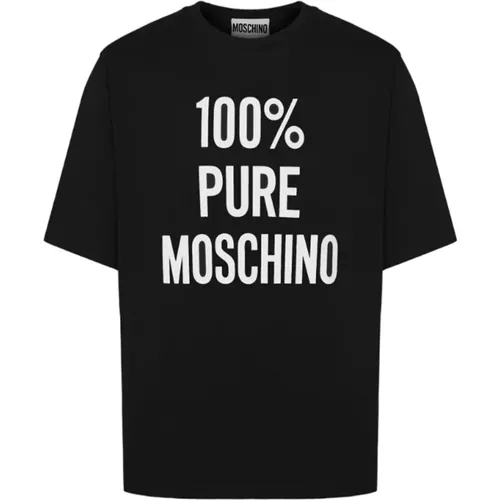 T-Shirts, male, , Size: S Classic T-shirt - Moschino - Modalova