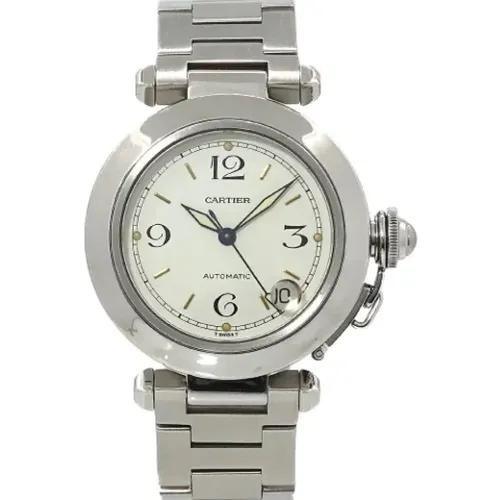 Pre-owned Stainless Steel watches , female, Sizes: ONE SIZE - Cartier Vintage - Modalova