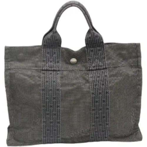 Pre-owned Tote Bags, female, , Size: ONE SIZE Pre-owned Canvas handbags - Hermès Vintage - Modalova