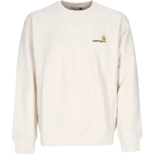 Sweatshirts, male, , Size: XL Script Sweat Crewneck Sweatshirt Soft Fit - Carhartt WIP - Modalova