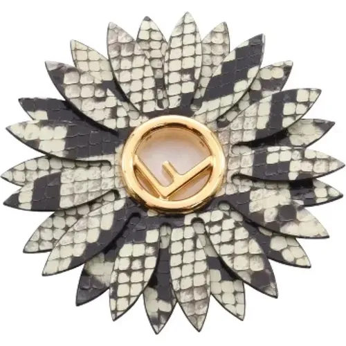 Pre-owned Jewellery, female, , Size: ONE SIZE Pre-owned Leather brooches - Fendi Vintage - Modalova