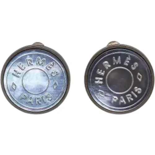 Pre-owned Silver earrings , female, Sizes: ONE SIZE - Hermès Vintage - Modalova