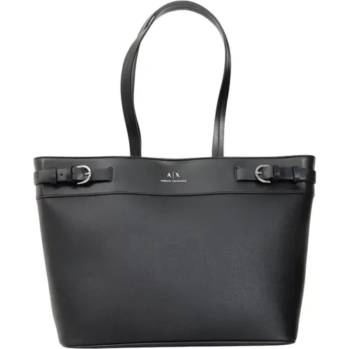 Shopper Bag Minimalist Modern Style , female, Sizes: ONE SIZE - Armani Exchange - Modalova