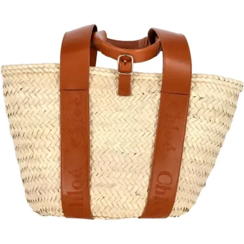 Pre-owned Tote Bags, female, , Size: ONE SIZE Pre-owned Raffia totes - Chloé Pre-owned - Modalova