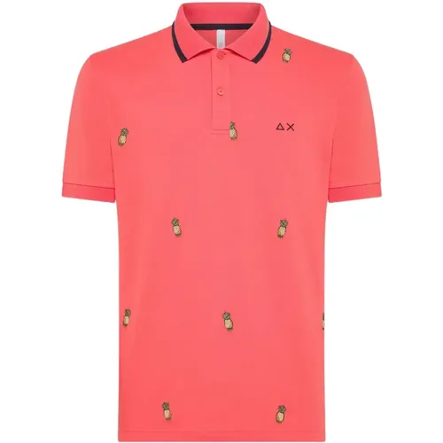 Classic Polo Shirt , male, Sizes: L, S - Sun68 - Modalova