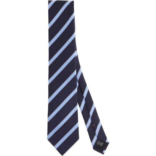 Ties, male, , Size: ONE SIZE Silk Regimental Tie - Ermenegildo Zegna - Modalova