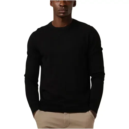 Merino Coolmax Knit Crew Pullover , Herren, Größe: M - Selected Homme - Modalova