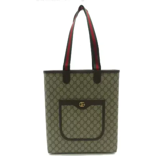 Pre-owned Tote Bags, female, , Size: ONE SIZE Pre-owned Canvas handbags - Gucci Vintage - Modalova